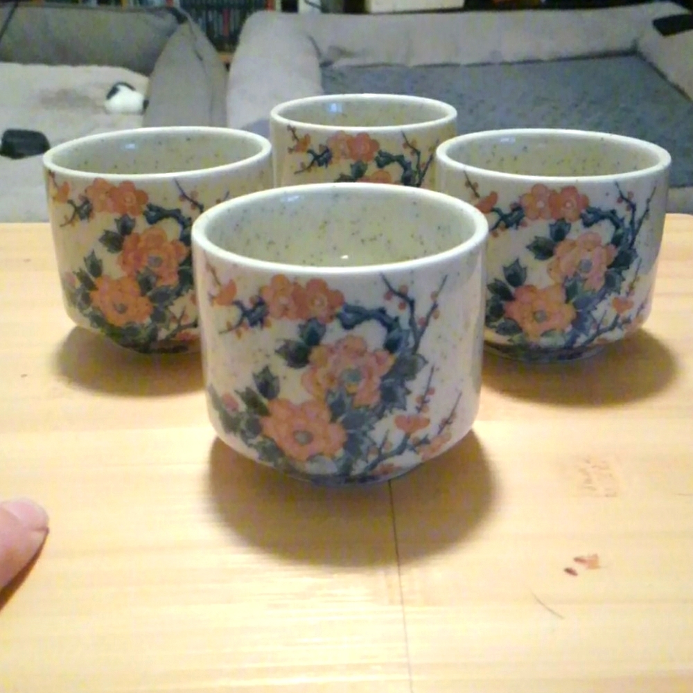 Japanese Tea Cups, set of 4